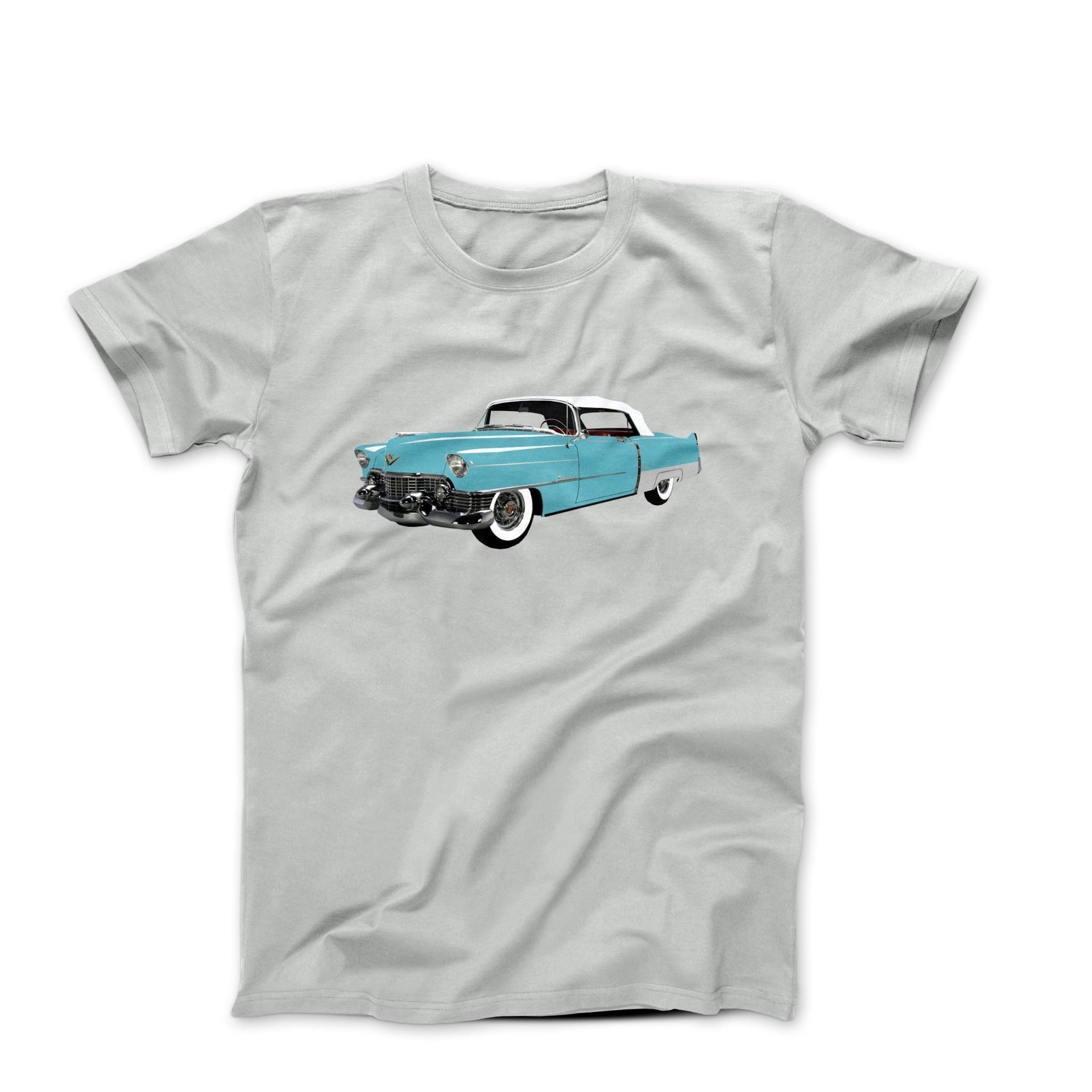 1954 Cadillac Eldorado Newport Blue T-shirt - Cars, Trucks & Cycles - Harvey Ltd