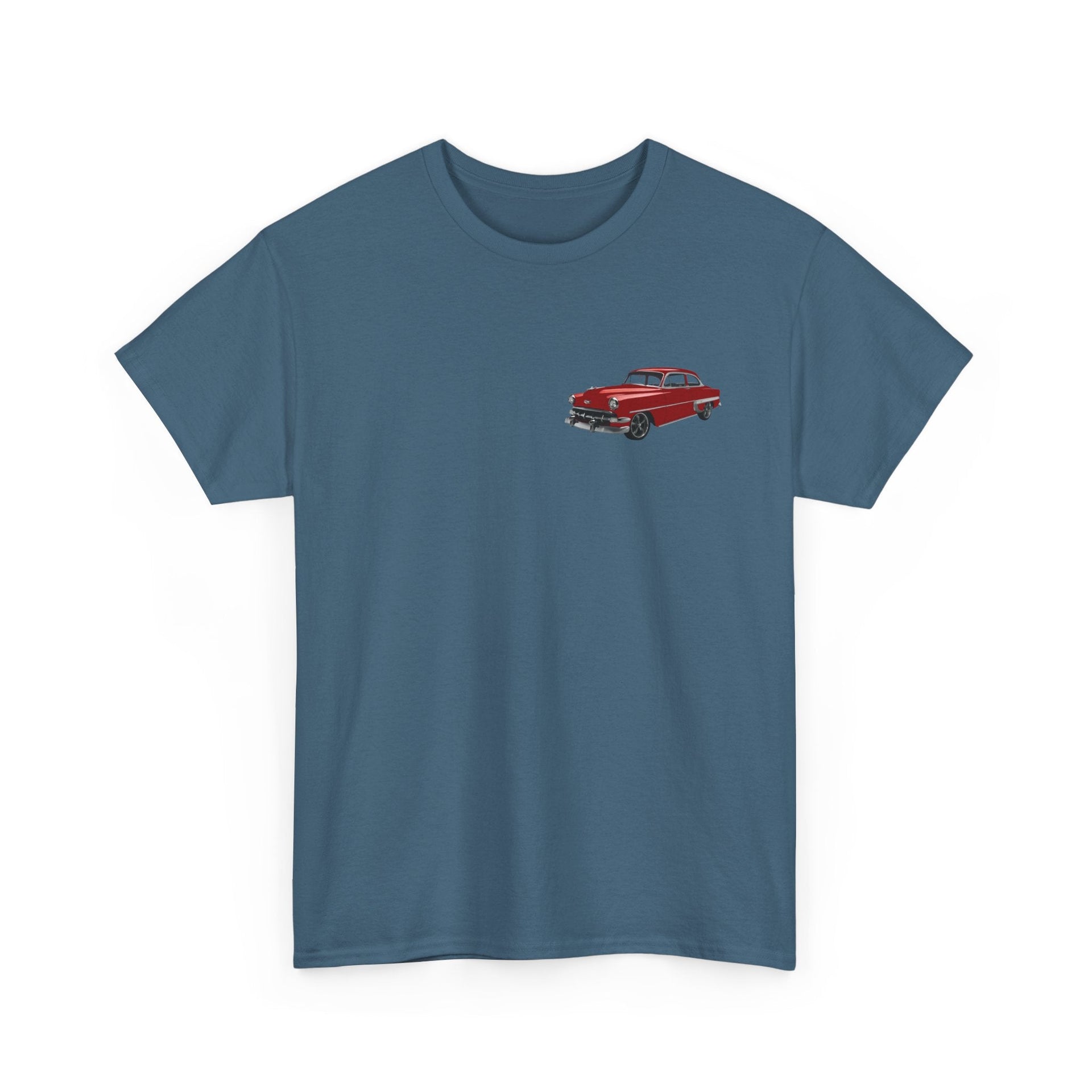1954 Chevy Bel Air Hardtop Front & Back Printed T-shirt - Cars, Trucks & Cycles - Harvey Ltd