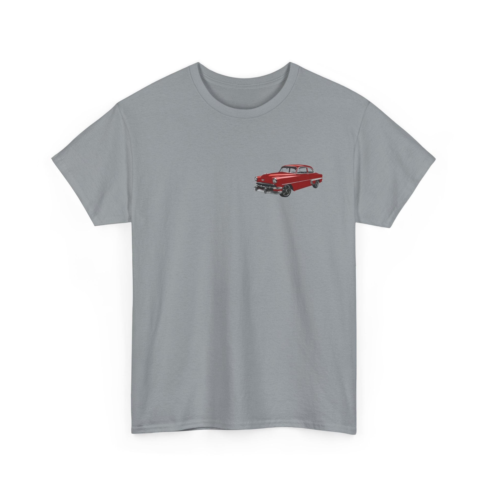 1954 Chevy Bel Air Hardtop Front & Back Printed T-shirt - Cars, Trucks & Cycles - Harvey Ltd