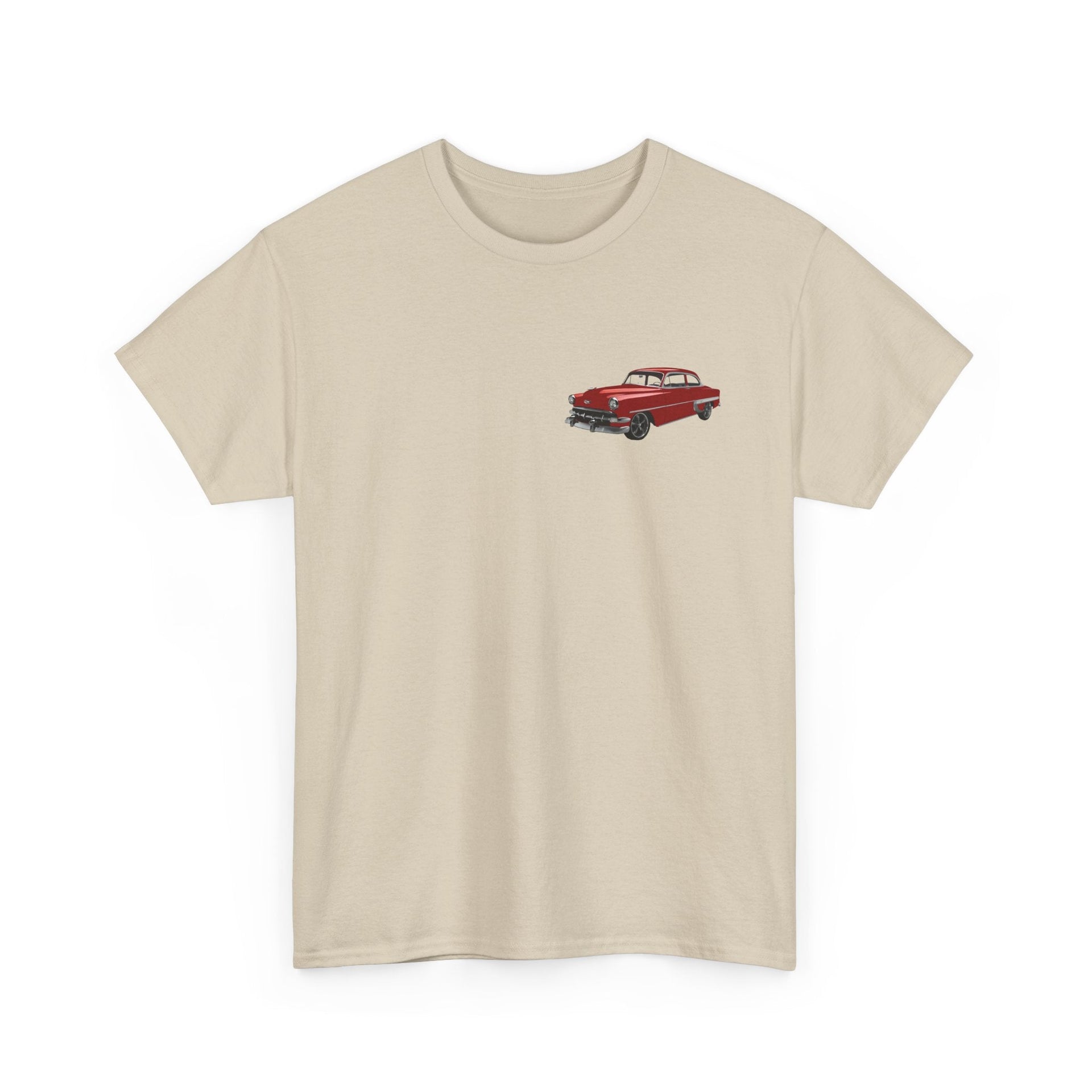 1954 Chevy Bel Air Hardtop Front & Back Printed T-shirt - Cars, Trucks & Cycles - Harvey Ltd