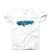 1954 Chevy Corvette Pennant Blue T-shirt - Cars, Trucks & Cycles - Harvey Ltd
