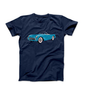 1954 Chevy Corvette Pennant Blue T-shirt - Cars, Trucks & Cycles - Harvey Ltd