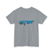 1954 Corvette Pennant Blue Front & Back Printed T-shirt - Cars, Trucks & Cycles - Harvey Ltd