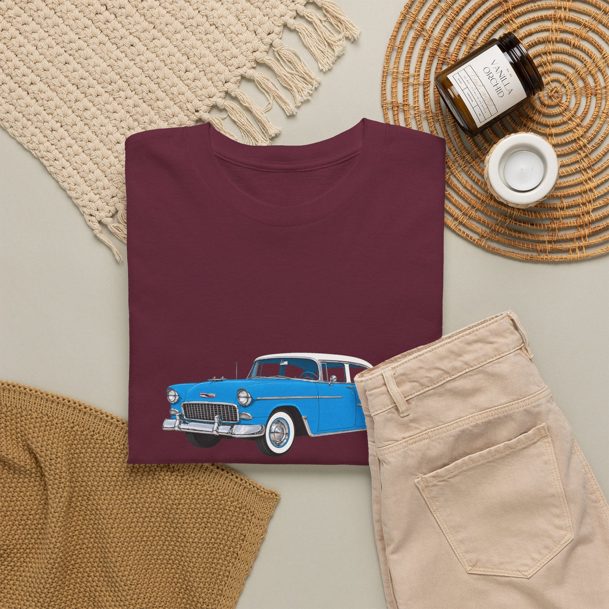 1955 Chevy Bel Air Hardtop T-shirt - Cars, Trucks & Cycles - Harvey Ltd