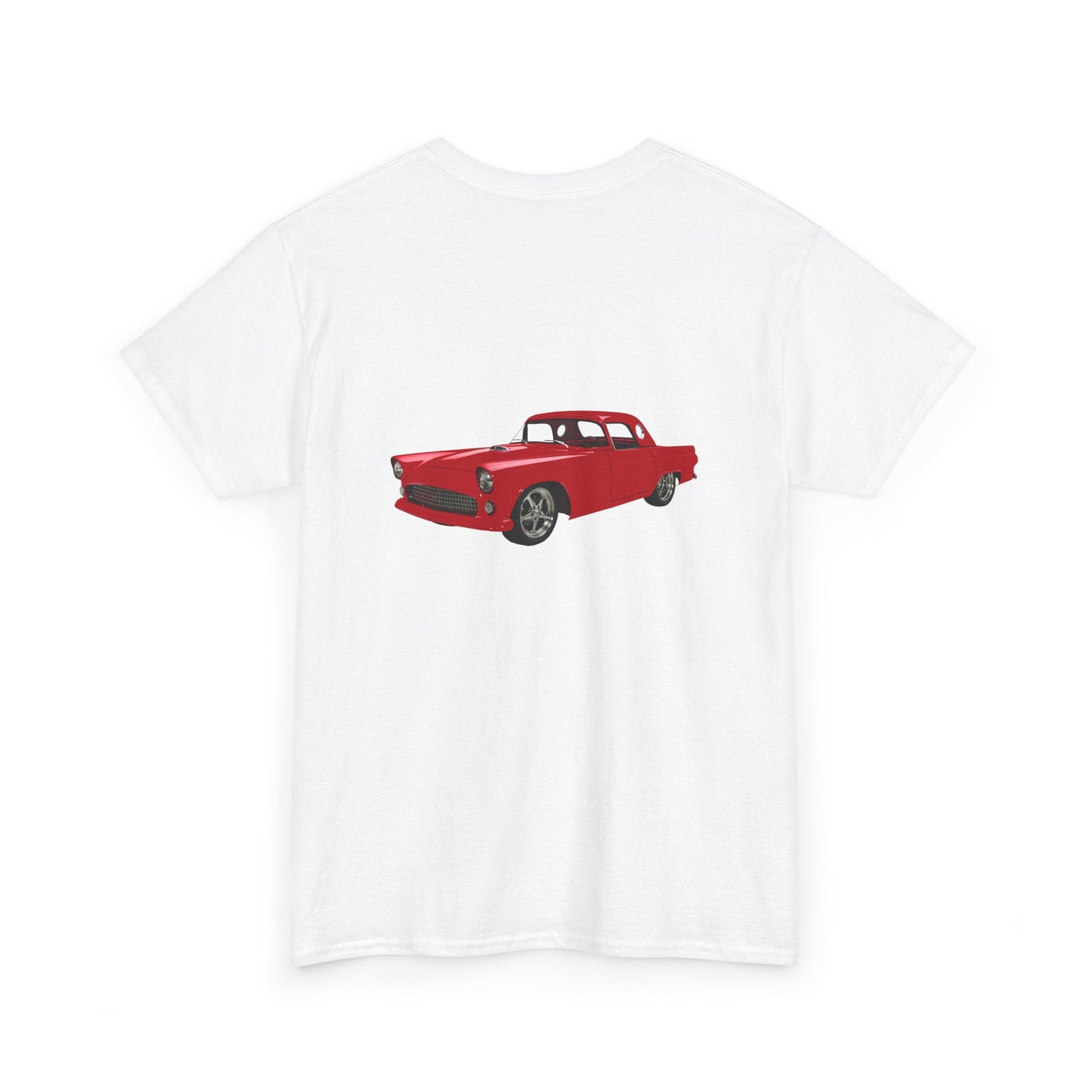 1955 Ford Thunderbird Coupe Front & Back Printed T-shirt - Cars, Trucks & Cycles - Harvey Ltd