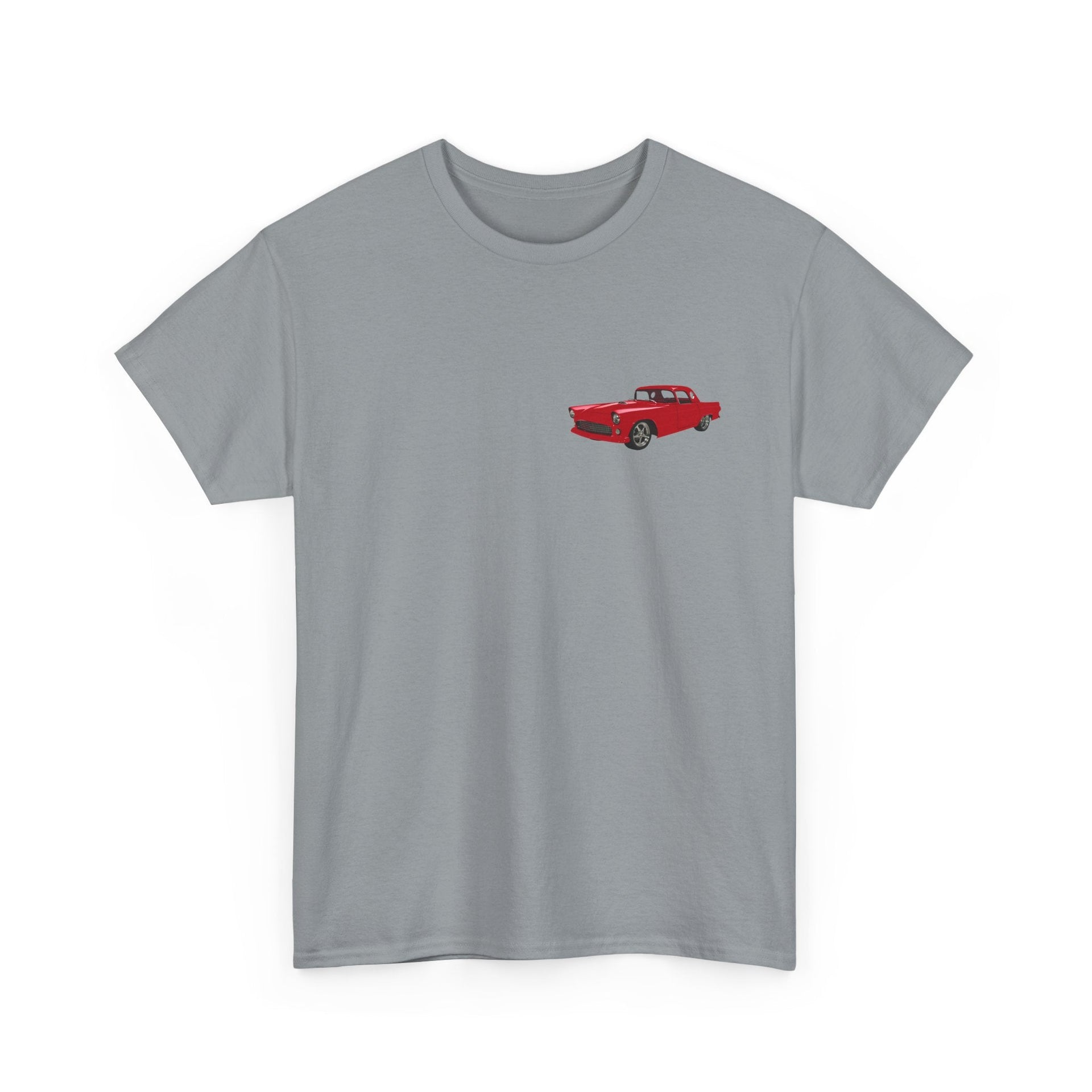 1955 Ford Thunderbird Coupe Front & Back Printed T-shirt - Cars, Trucks & Cycles - Harvey Ltd