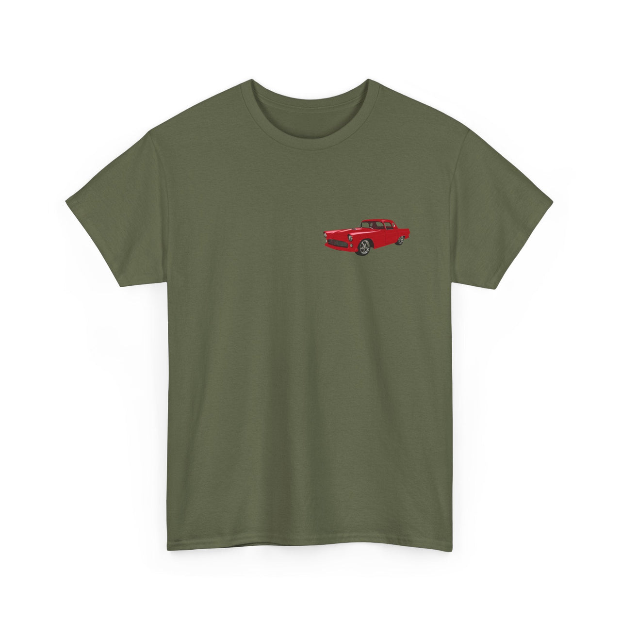 1955 Ford Thunderbird Coupe Front & Back Printed T-shirt - Cars, Trucks & Cycles - Harvey Ltd