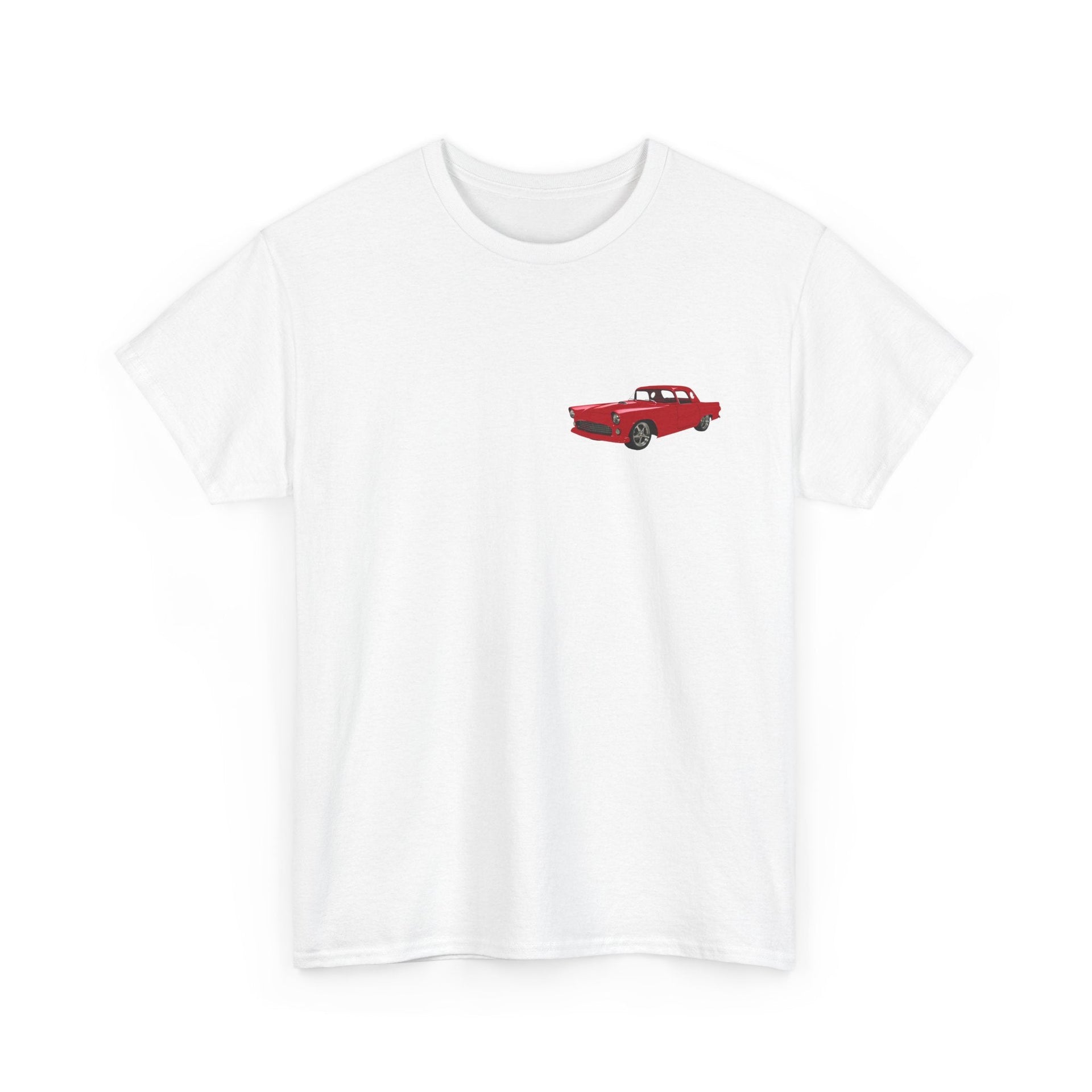 1955 Ford Thunderbird Coupe Front & Back Printed T-shirt - Cars, Trucks & Cycles - Harvey Ltd