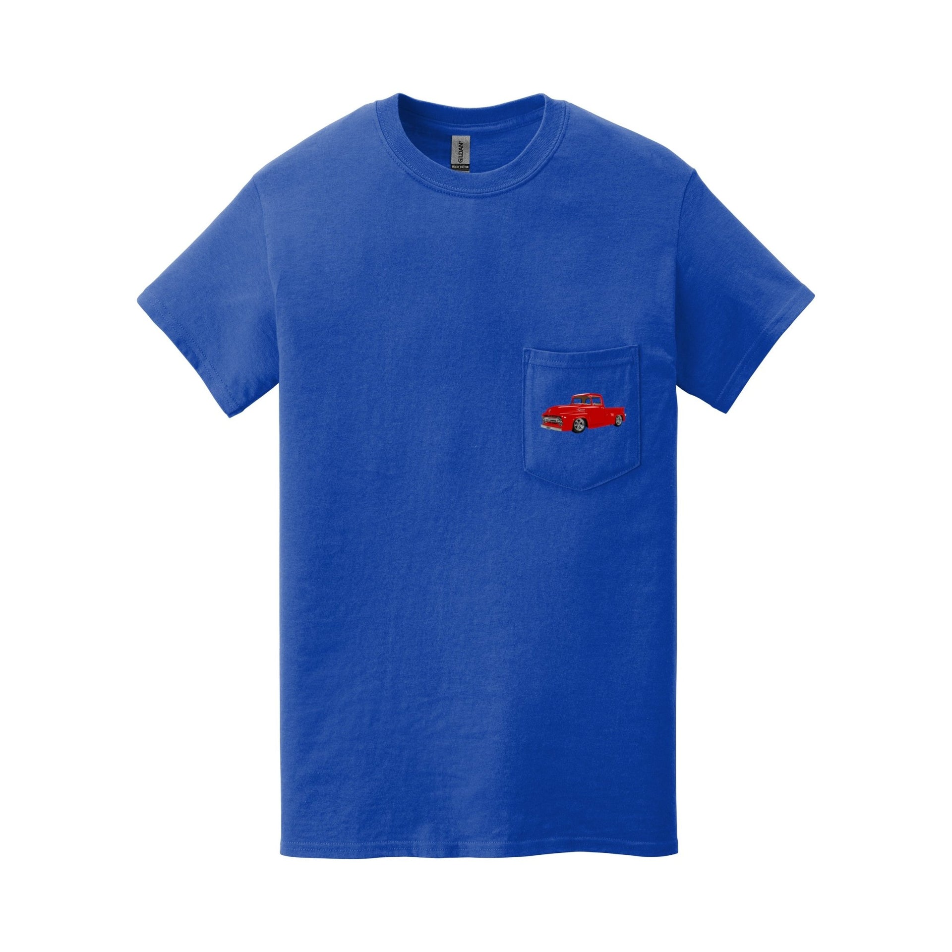 1956 Ford F-100 Pickup Truck Pocket T-shirt - Cars, Trucks & Cycles - Harvey Ltd