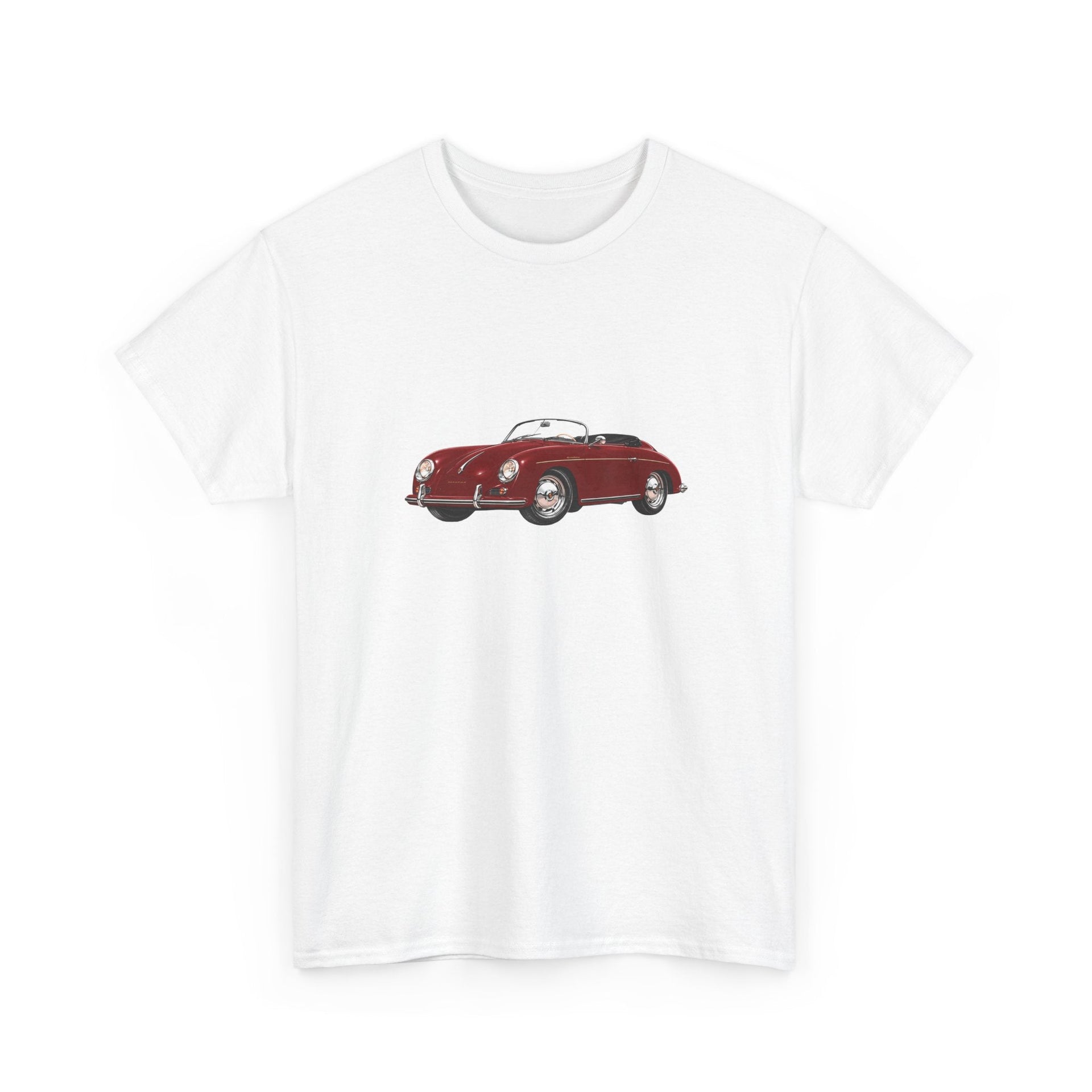 1956 Porsche 356 Speedster (Polyantha Red) T-shirt - Cars, Trucks & Cycles - Harvey Ltd