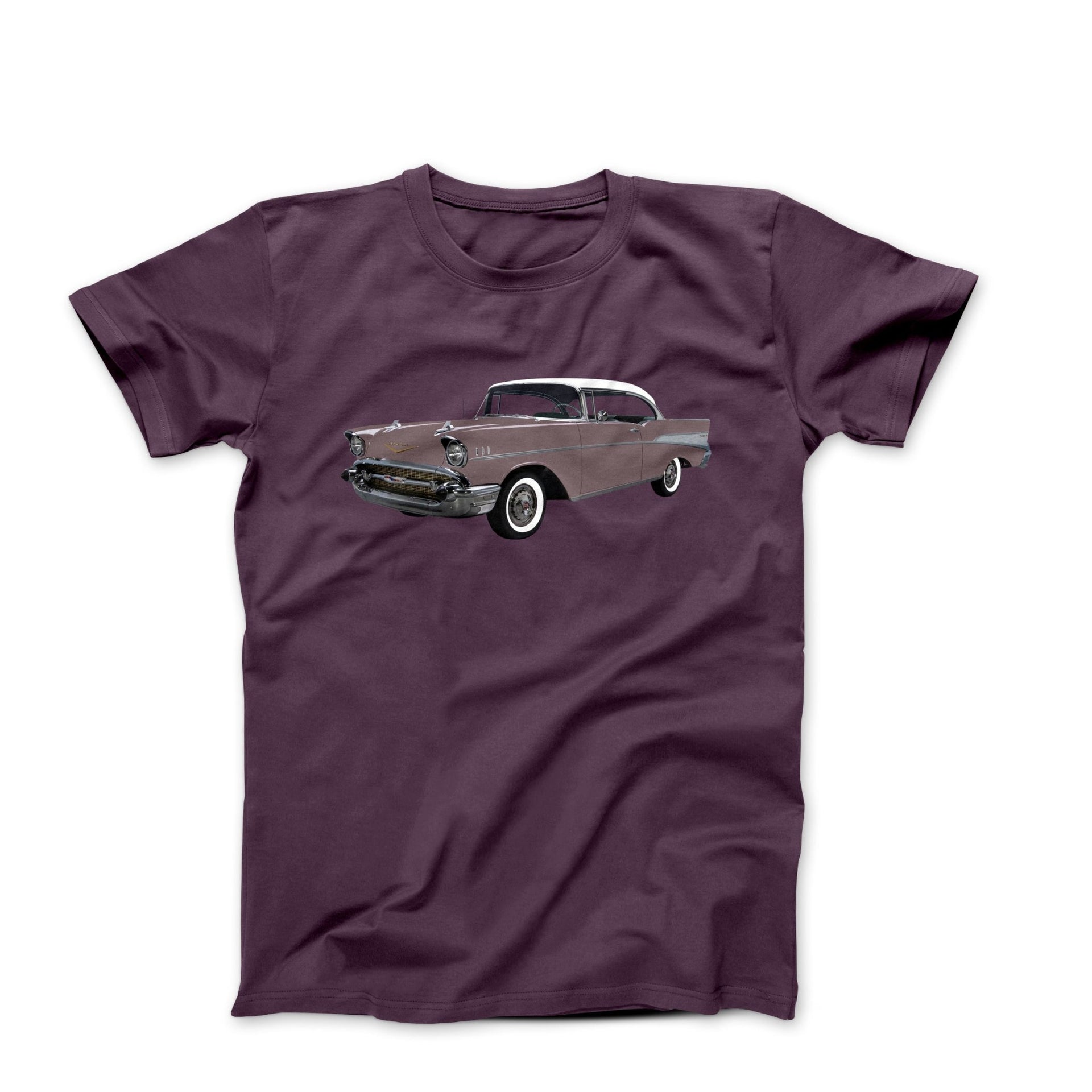 1957 Chevrolet Bel Air Hardtop T-shirt - Cars, Trucks & Cycles - Harvey Ltd
