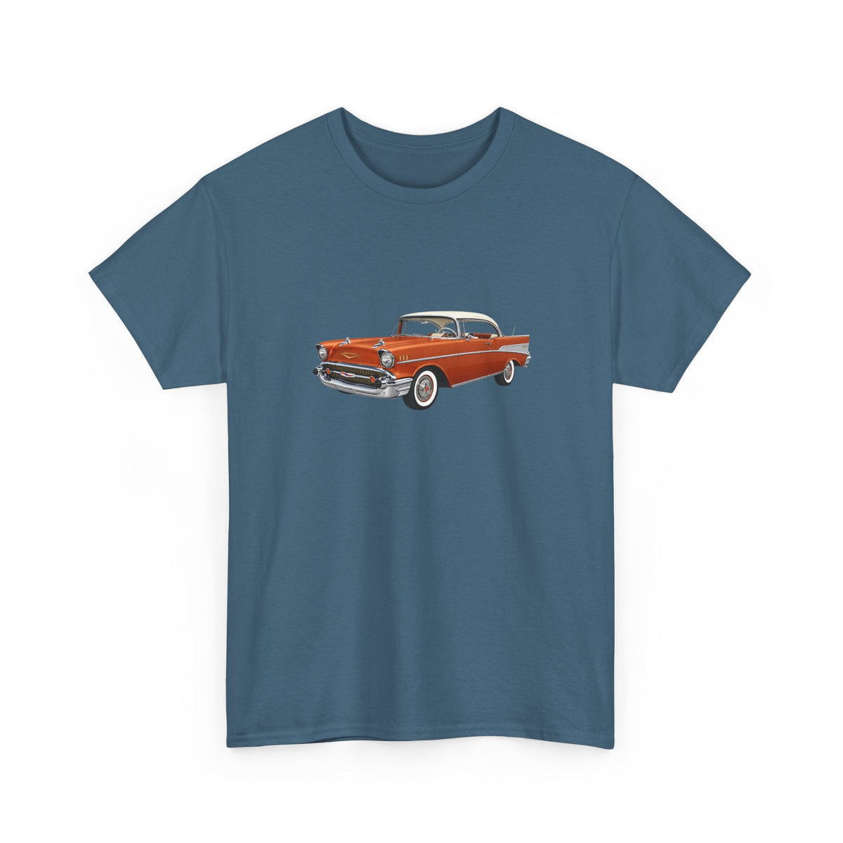1957 Chevy Bel Air Sierra Gold Hardtop T-shirt - Cars, Trucks & Cycles - Harvey Ltd