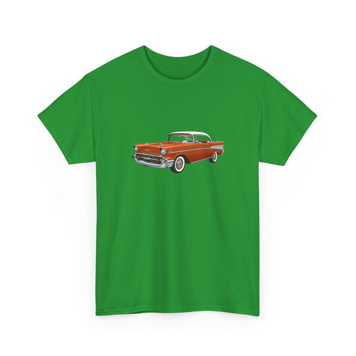 1957 Chevy Bel Air Sierra Gold Hardtop T-shirt - Cars, Trucks & Cycles - Harvey Ltd