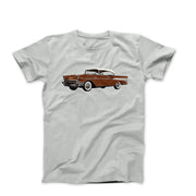 1957 Chevy Bel Air Sierra Gold Hardtop T-shirt - Cars, Trucks & Cycles - Harvey Ltd