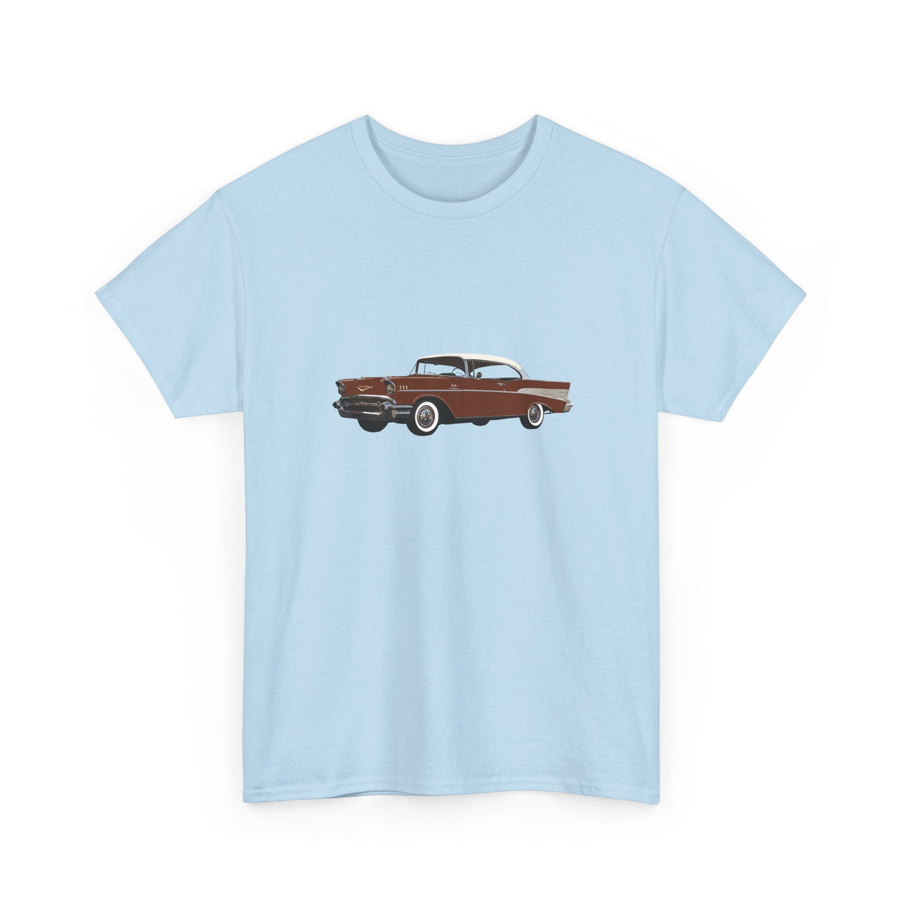 1957 Chevy Bel Air Sierra Gold Hardtop T-shirt - Cars, Trucks & Cycles - Harvey Ltd