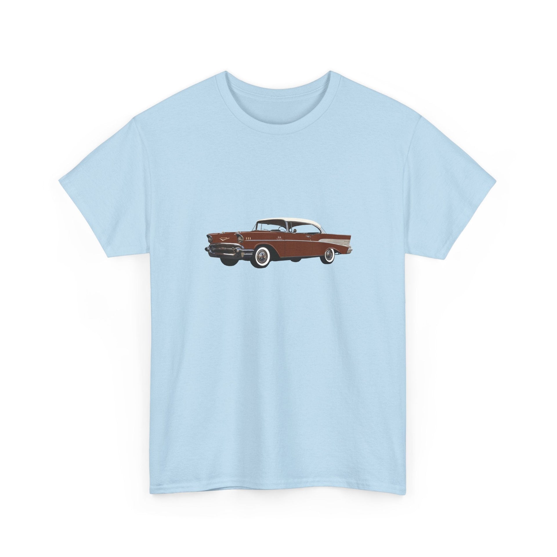 1957 Chevy Bel Air Sierra Gold Hardtop T-shirt - Cars, Trucks & Cycles - Harvey Ltd