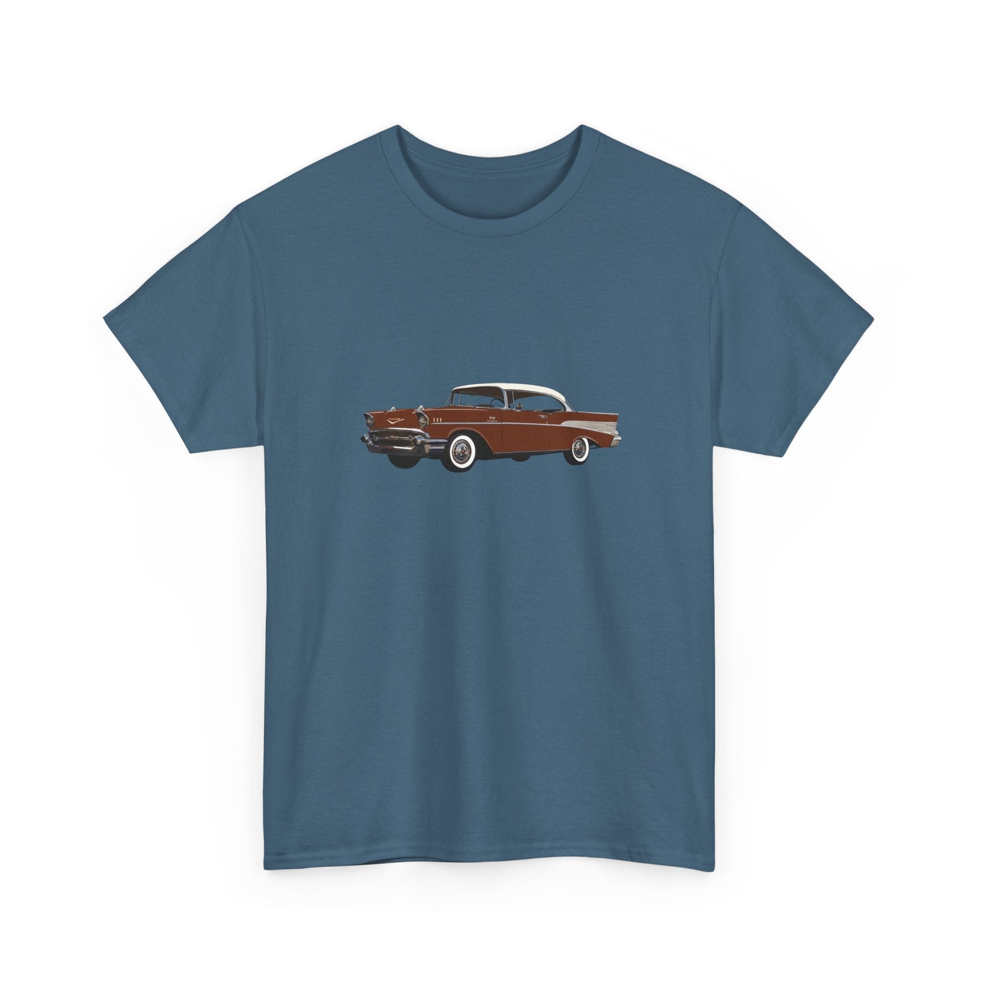 1957 Chevy Bel Air Sierra Gold Hardtop T-shirt - Cars, Trucks & Cycles - Harvey Ltd