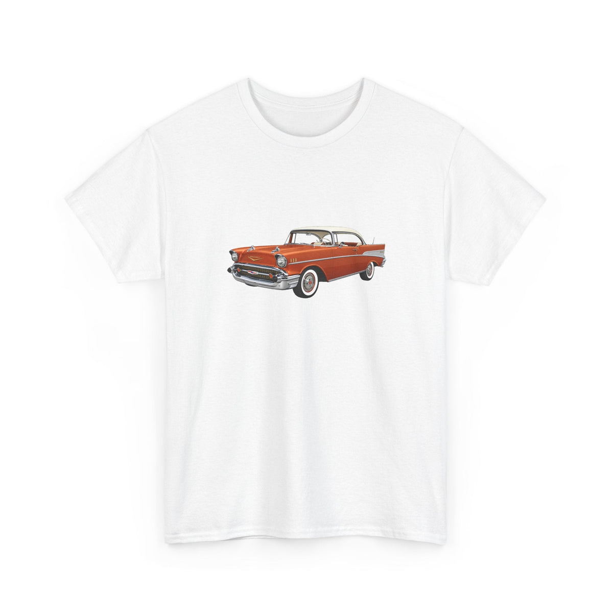 1957 Chevy Bel Air Sierra Gold Hardtop T-shirt - Cars, Trucks & Cycles - Harvey Ltd