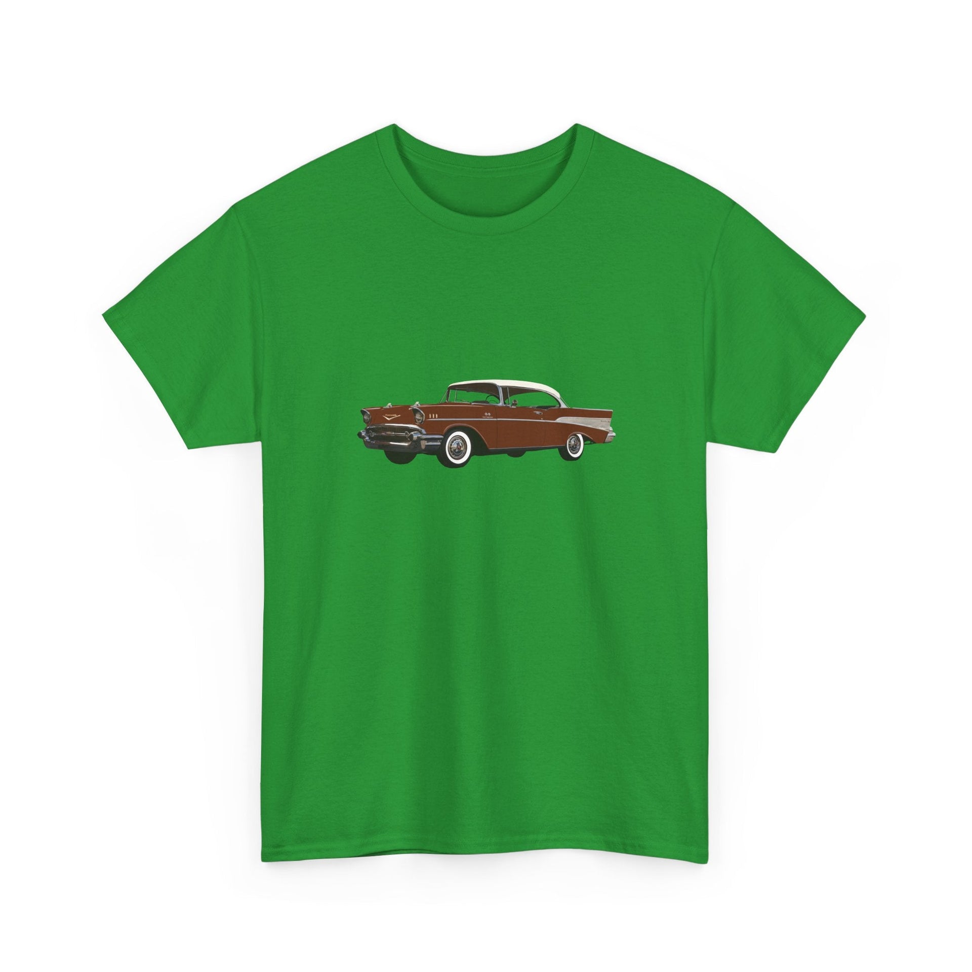 1957 Chevy Bel Air Sierra Gold Hardtop T-shirt - Cars, Trucks & Cycles - Harvey Ltd