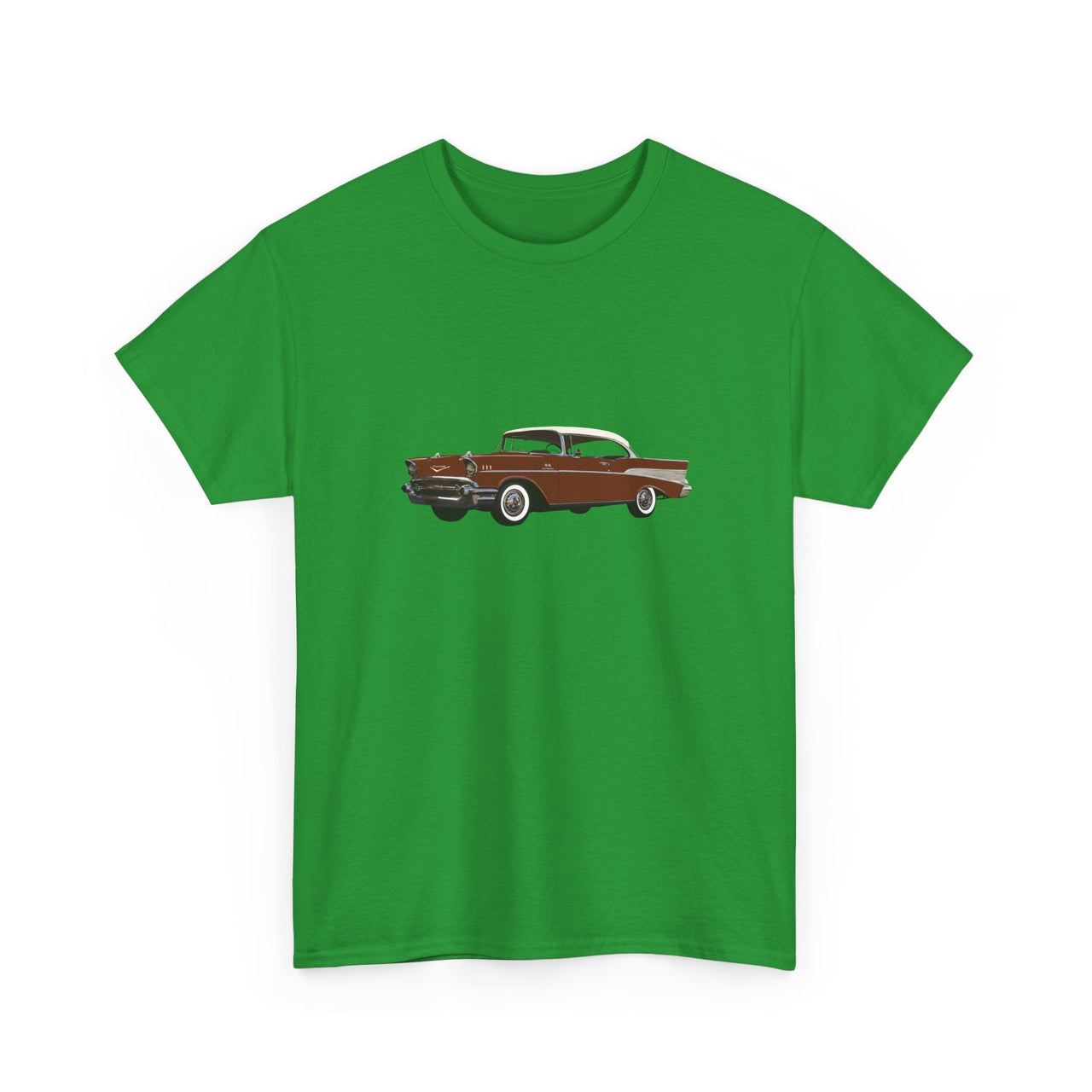 1957 Chevy Bel Air Sierra Gold Hardtop T-shirt - Cars, Trucks & Cycles - Harvey Ltd