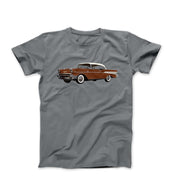 1957 Chevy Bel Air Sierra Gold Hardtop T-shirt - Cars, Trucks & Cycles - Harvey Ltd