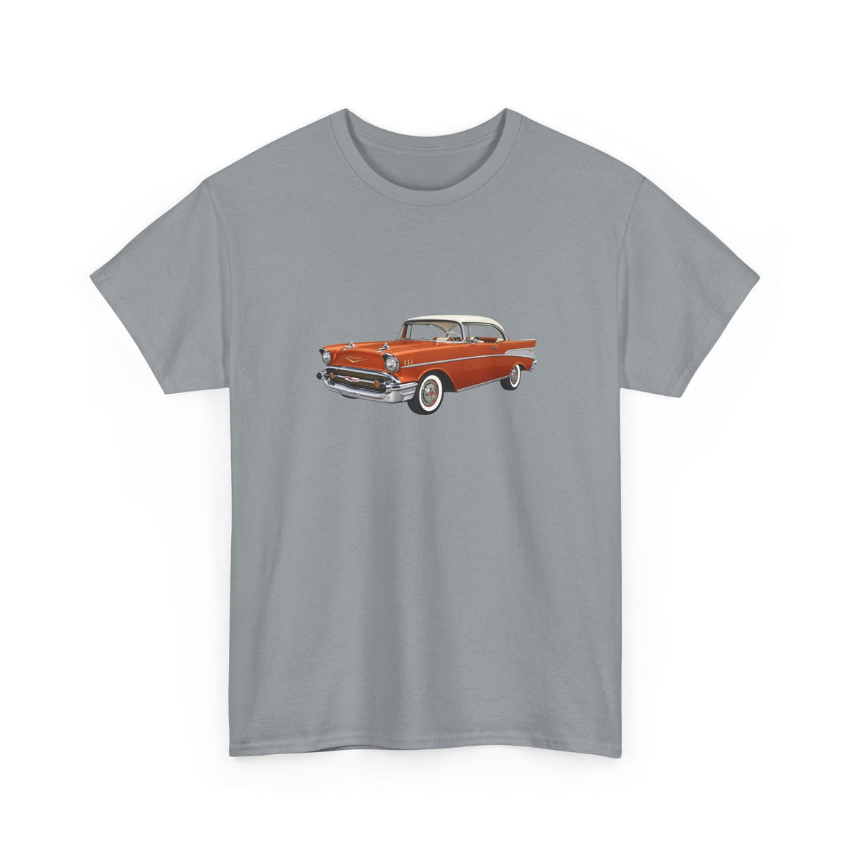 1957 Chevy Bel Air Sierra Gold Hardtop T-shirt - Cars, Trucks & Cycles - Harvey Ltd