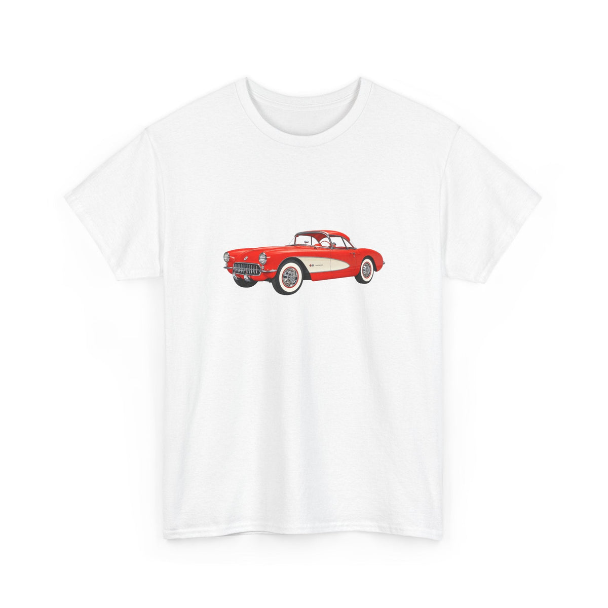 1957 Chevy Corvette Sports Car T-shirt - Cars, Trucks & Cycles - Harvey Ltd