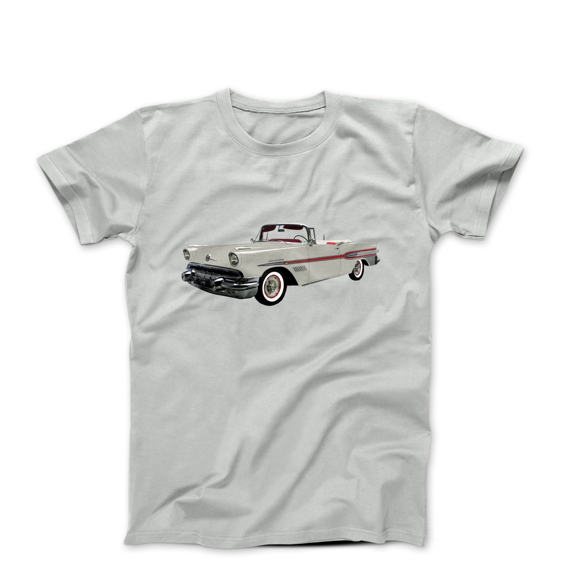 1957 Pontiac Bonneville Convertible T-shirt - Cars, Trucks & Cycles - Harvey Ltd
