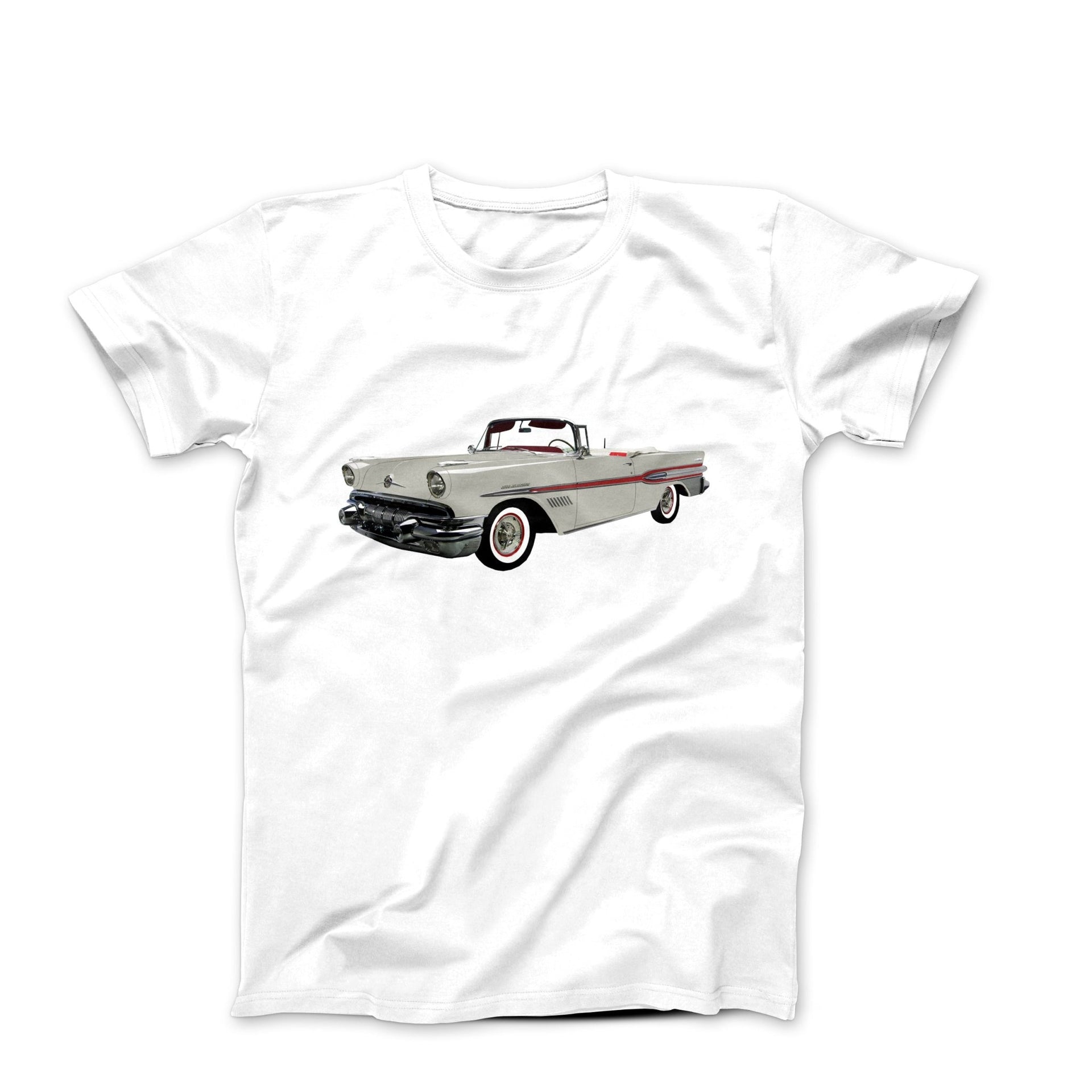 1957 Pontiac Bonneville Convertible T-shirt - Cars, Trucks & Cycles - Harvey Ltd