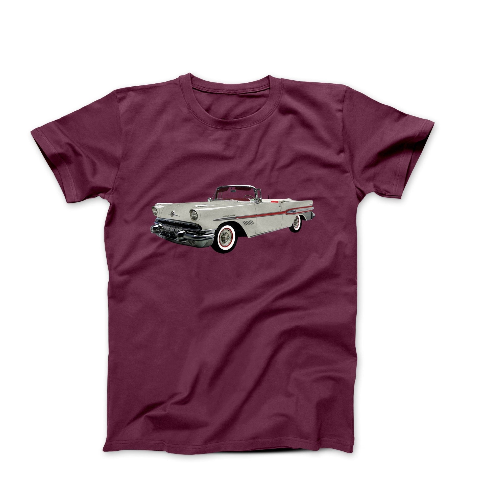 1957 Pontiac Bonneville Convertible T-shirt - Cars, Trucks & Cycles - Harvey Ltd