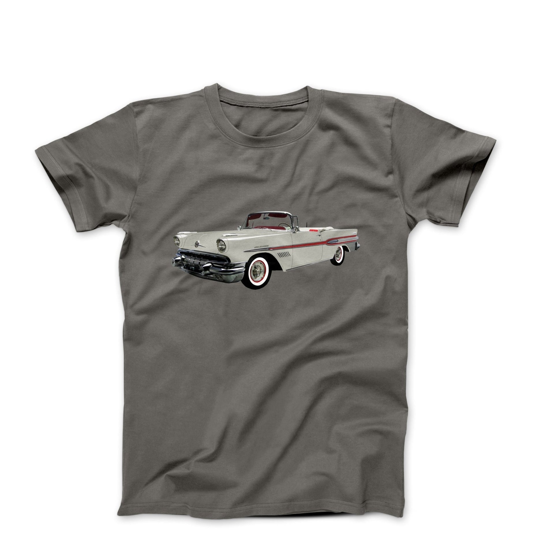 1957 Pontiac Bonneville Convertible T-shirt - Cars, Trucks & Cycles - Harvey Ltd