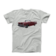 1957 Red Chevy Bel Aire Convertible T-shirt - Cars, Trucks & Cycles - Harvey Ltd