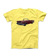 1957 Red Chevy Bel Aire Convertible T-shirt - Cars, Trucks & Cycles - Harvey Ltd