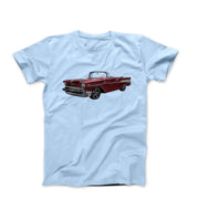 1957 Red Chevy Bel Aire Convertible T-shirt - Cars, Trucks & Cycles - Harvey Ltd