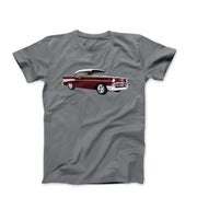 1957 Red Chevy Bel Aire Hard - Top T-shirt - Cars, Trucks & Cycles - Harvey Ltd