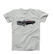 1958 Black Chevy Impala Convertible T-shirt - Cars, Trucks & Cycles - Harvey Ltd