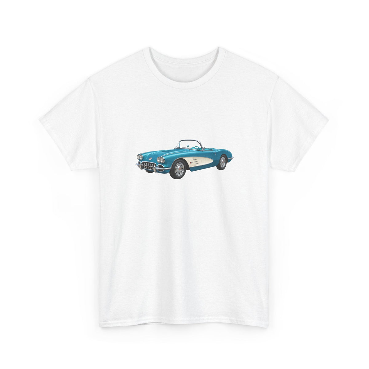 1958 Chevy Corvette Sports Car T-shirt - Cars, Trucks & Cycles - Harvey Ltd