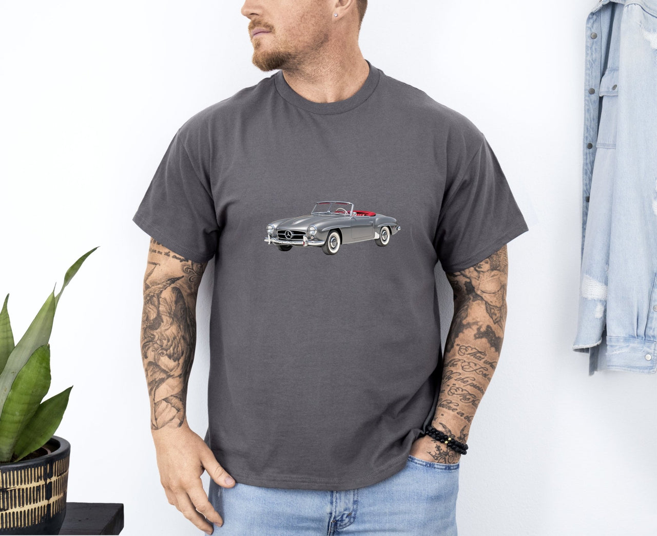 1958 Mercedes 190SL Convertible T-shirt - Cars, Trucks & Cycles - Harvey Ltd