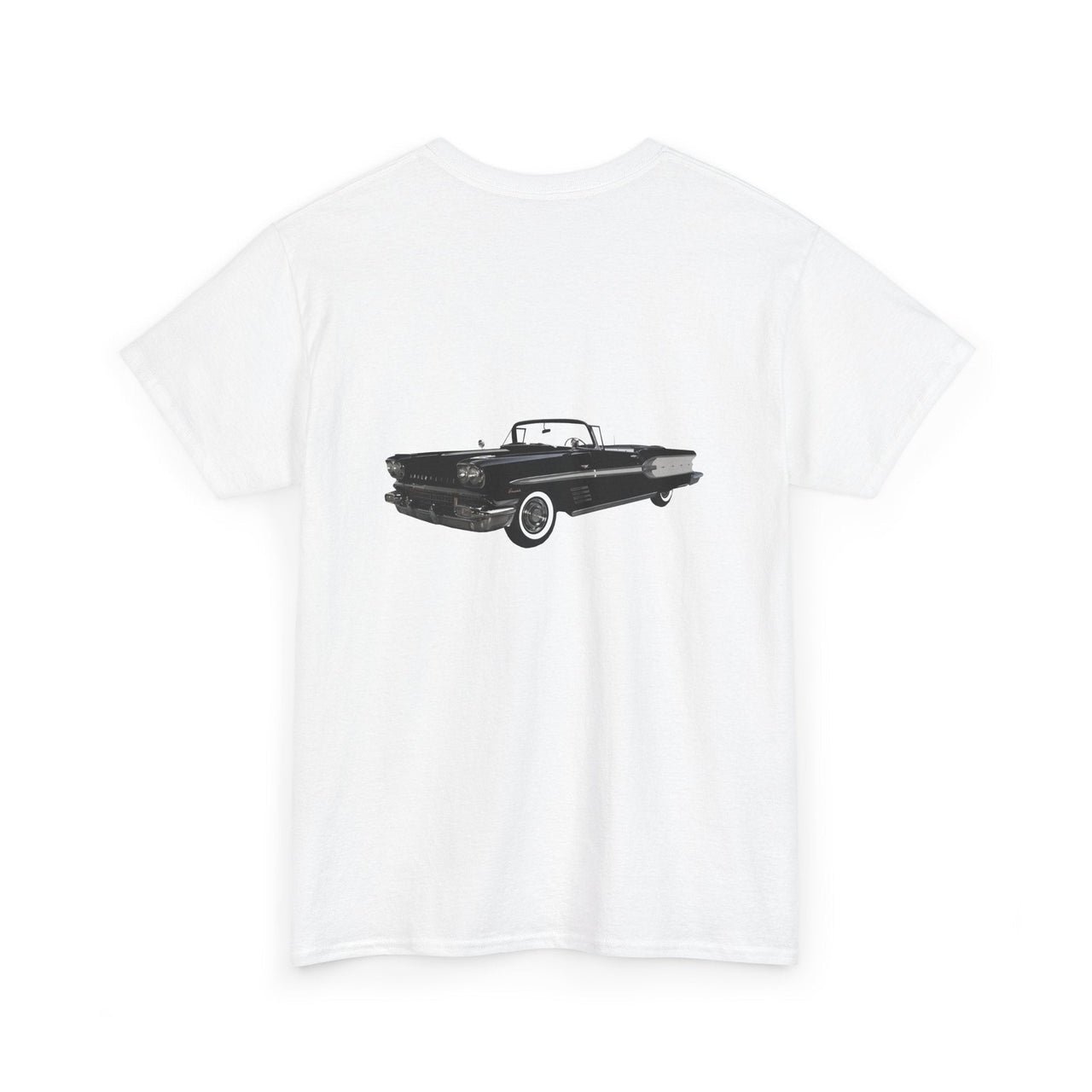 1958 Pontiac Bonneville 2 - sided Print T-shirt - Cars, Trucks & Cycles - Harvey Ltd