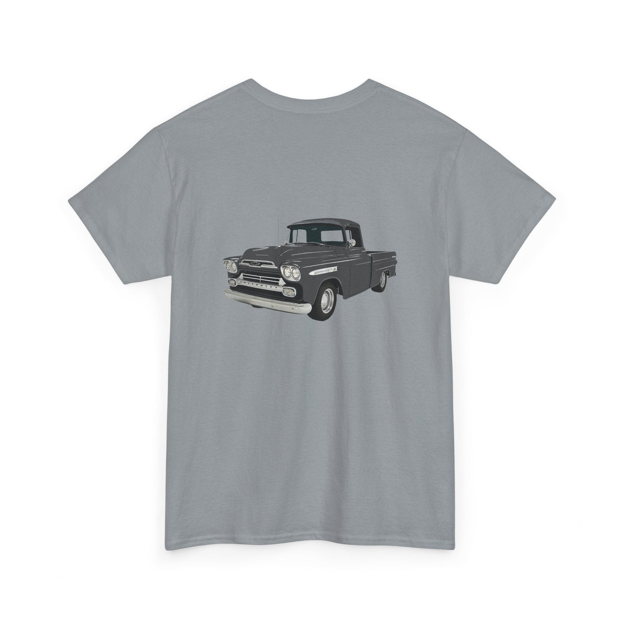 1959 Chevy Apache 3100 Pickup Front & Back Printed T-shirt - Cars, Trucks & Cycles - Harvey Ltd
