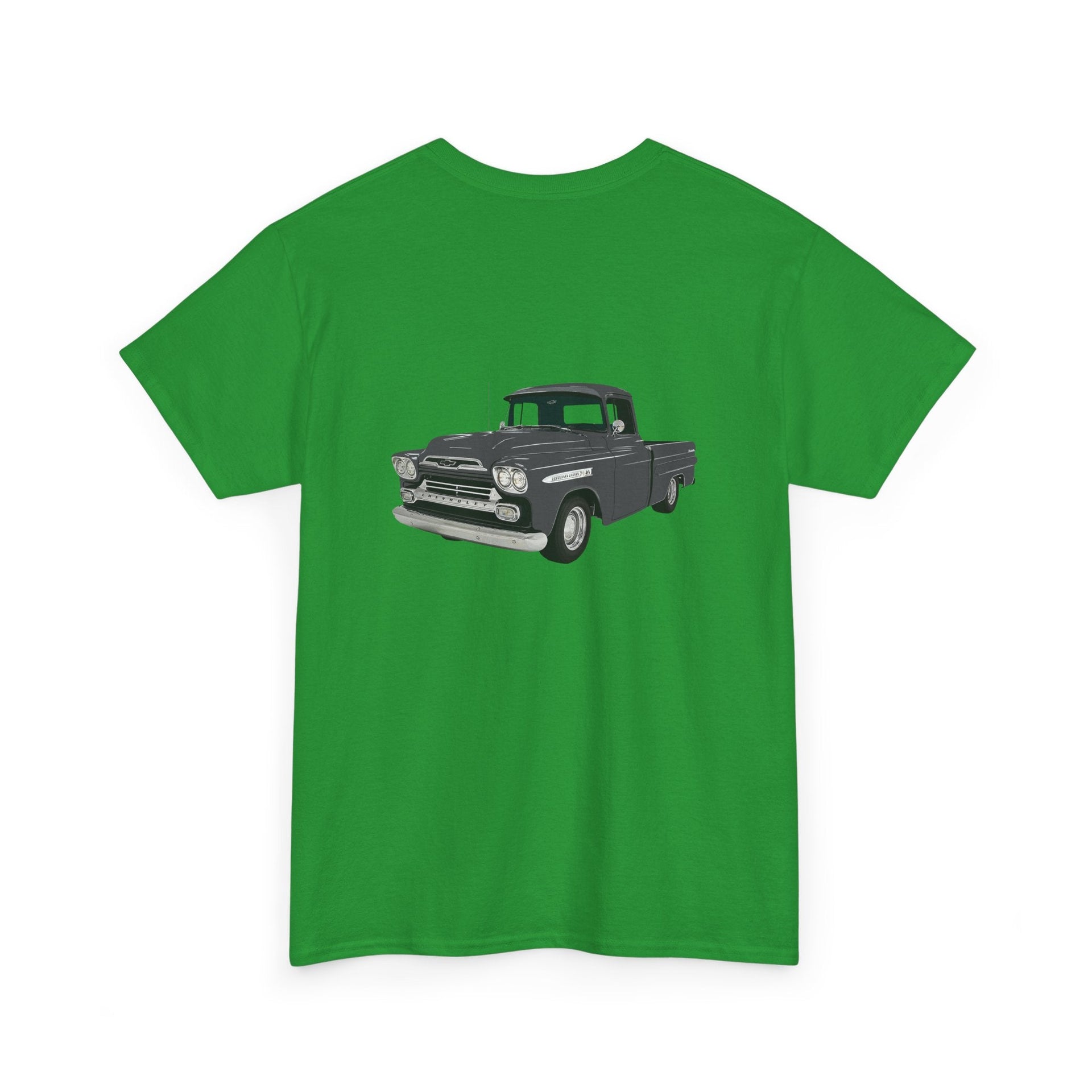 1959 Chevy Apache 3100 Pickup Front & Back Printed T-shirt - Cars, Trucks & Cycles - Harvey Ltd