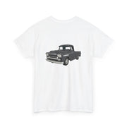 1959 Chevy Apache 3100 Pickup Front & Back Printed T-shirt - Cars, Trucks & Cycles - Harvey Ltd