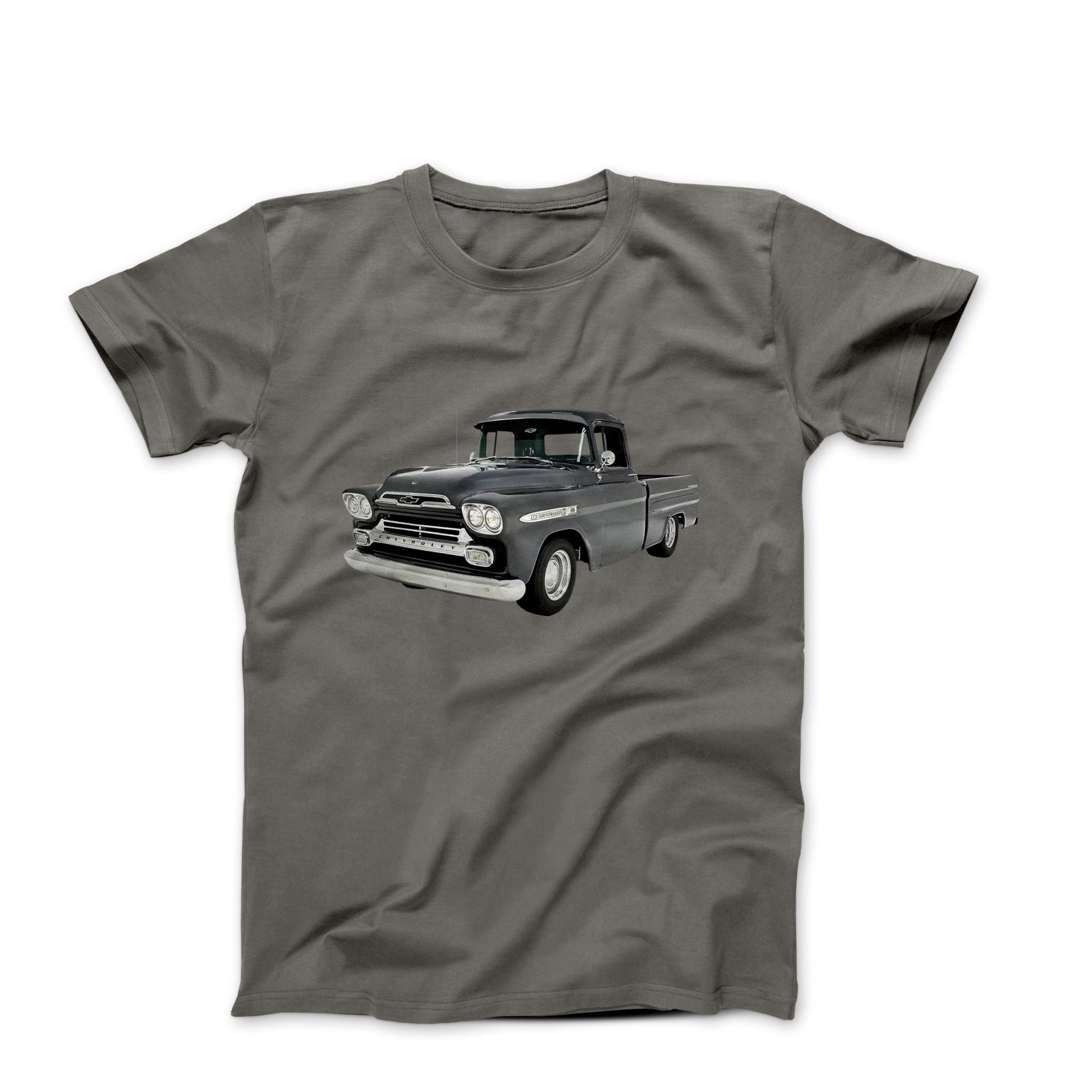 1959 Chevy Apache 3100 Pickup T-shirt - Cars, Trucks & Cycles - Harvey Ltd