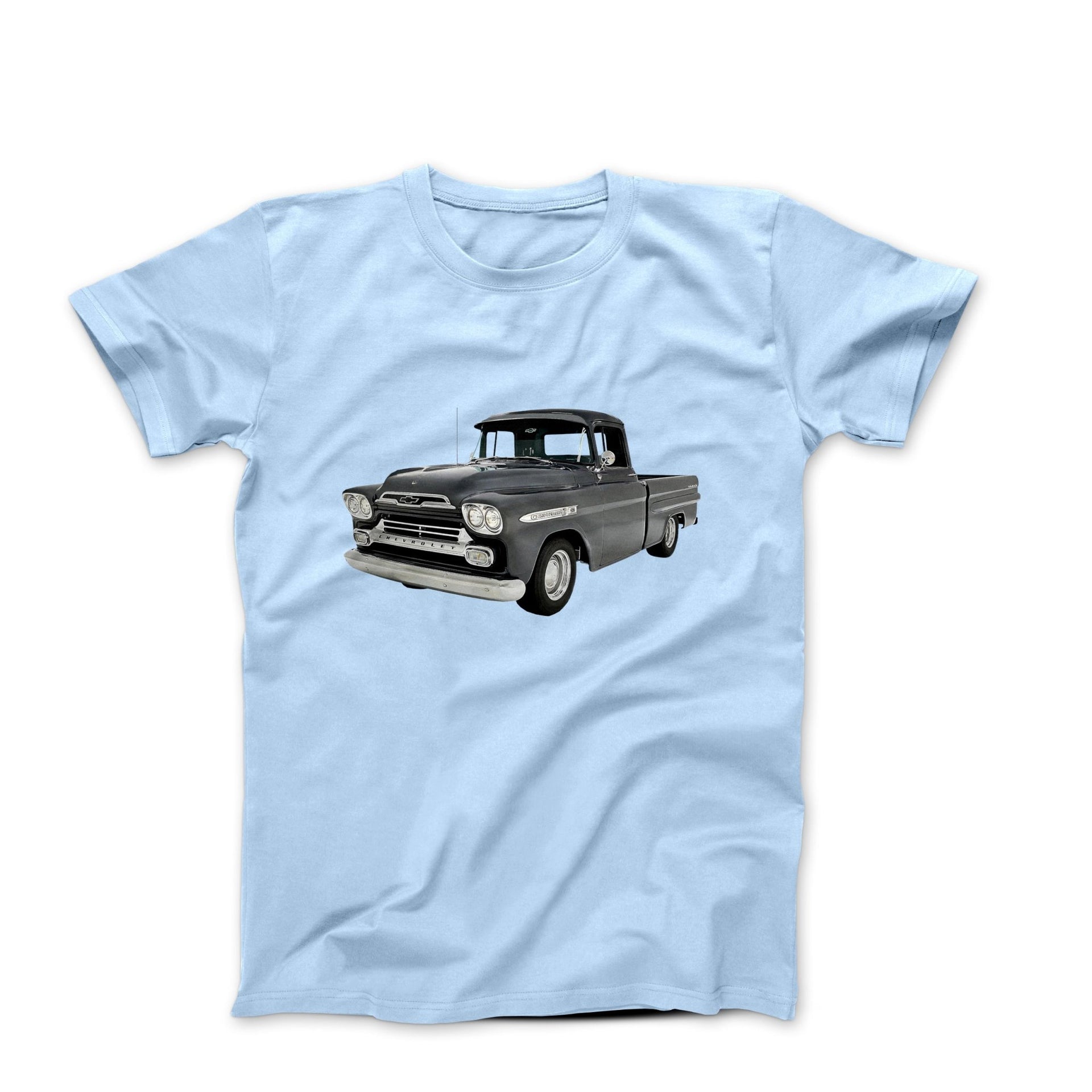 1959 Chevy Apache 3100 Pickup T-shirt - Cars, Trucks & Cycles - Harvey Ltd