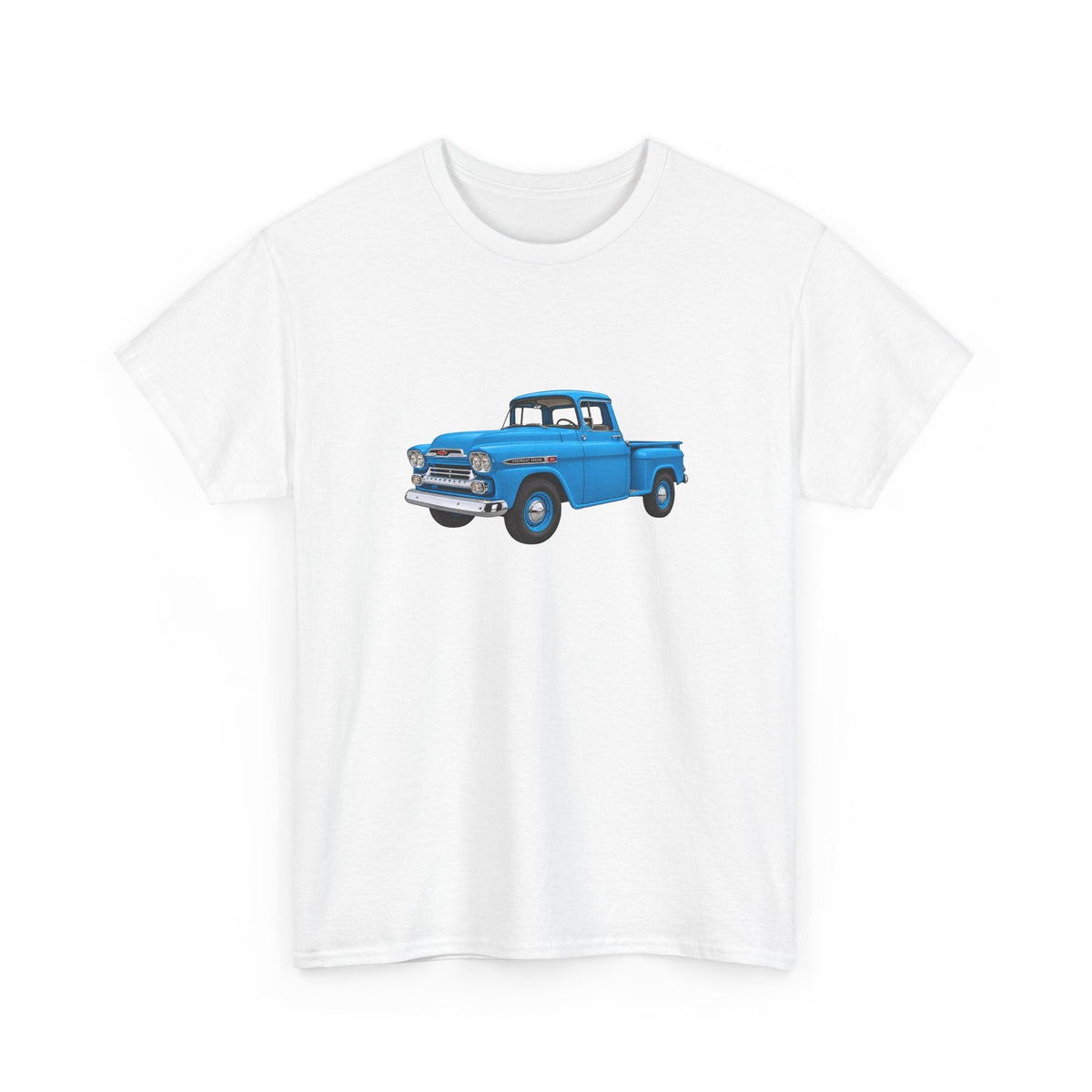 1959 Chevy Apache 3100 Pickup Truck T-shirt - Cars, Trucks & Cycles - Harvey Ltd