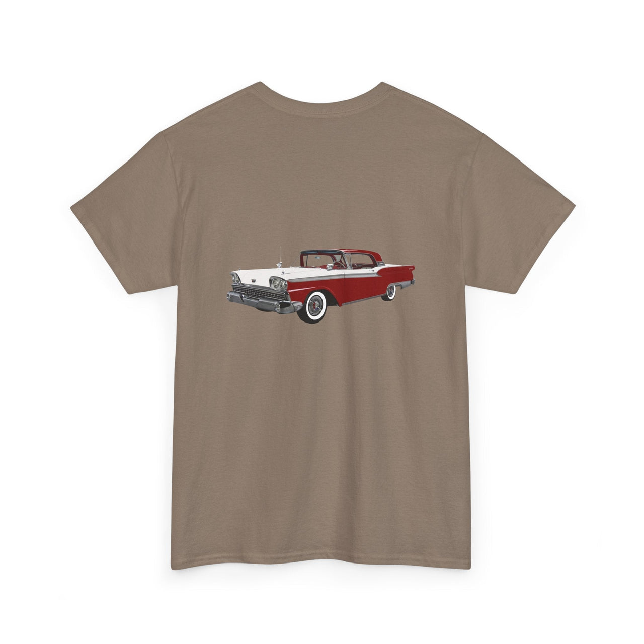 1959 Ford Galaxie Skyliner 2 - sided Print T-shirt - Cars, Trucks & Cycles - Harvey Ltd