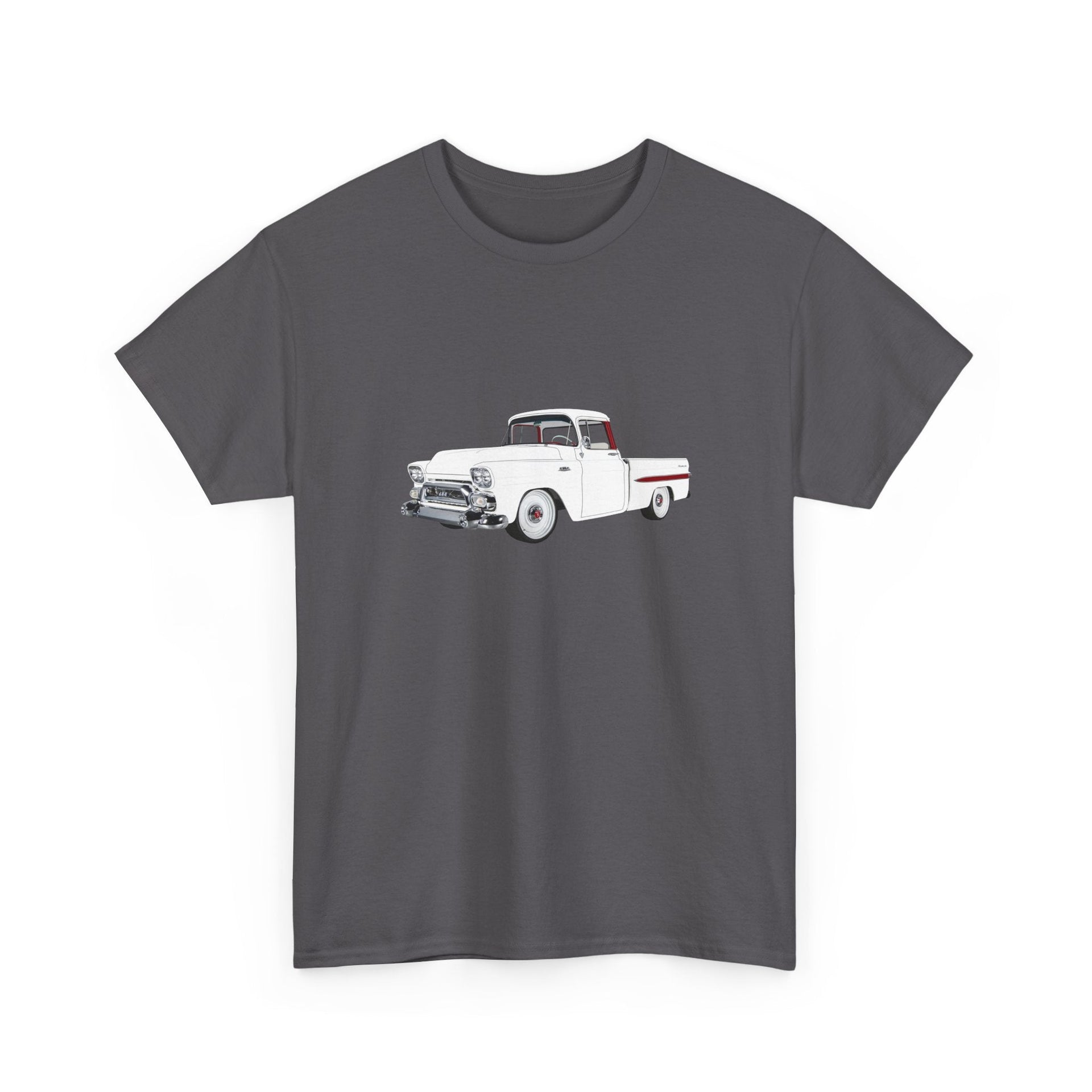 1959 GMC 100 Fleetside Pickup T-shirt - Cars, Trucks & Cycles - Harvey Ltd