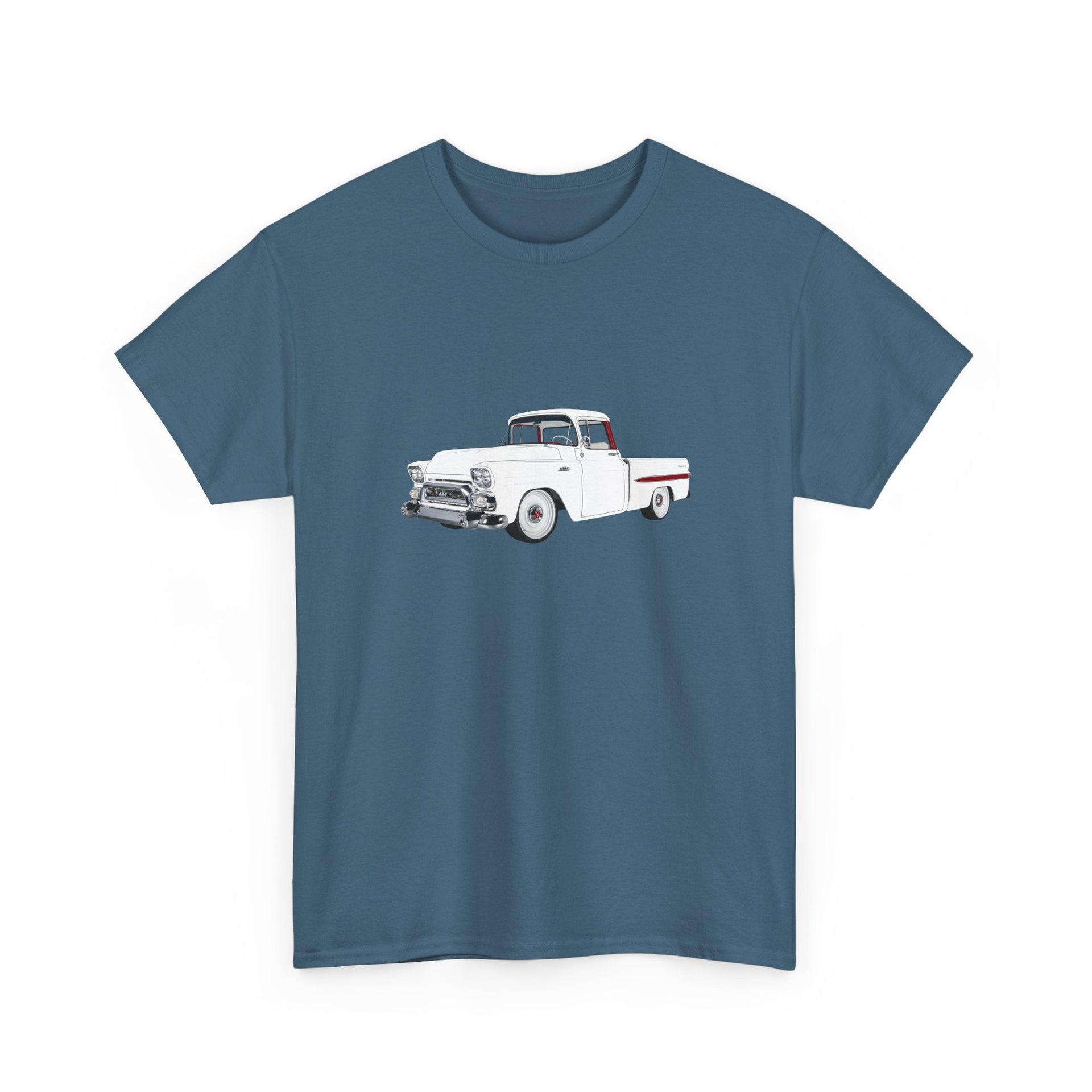 1959 GMC 100 Fleetside Pickup T-shirt - Cars, Trucks & Cycles - Harvey Ltd