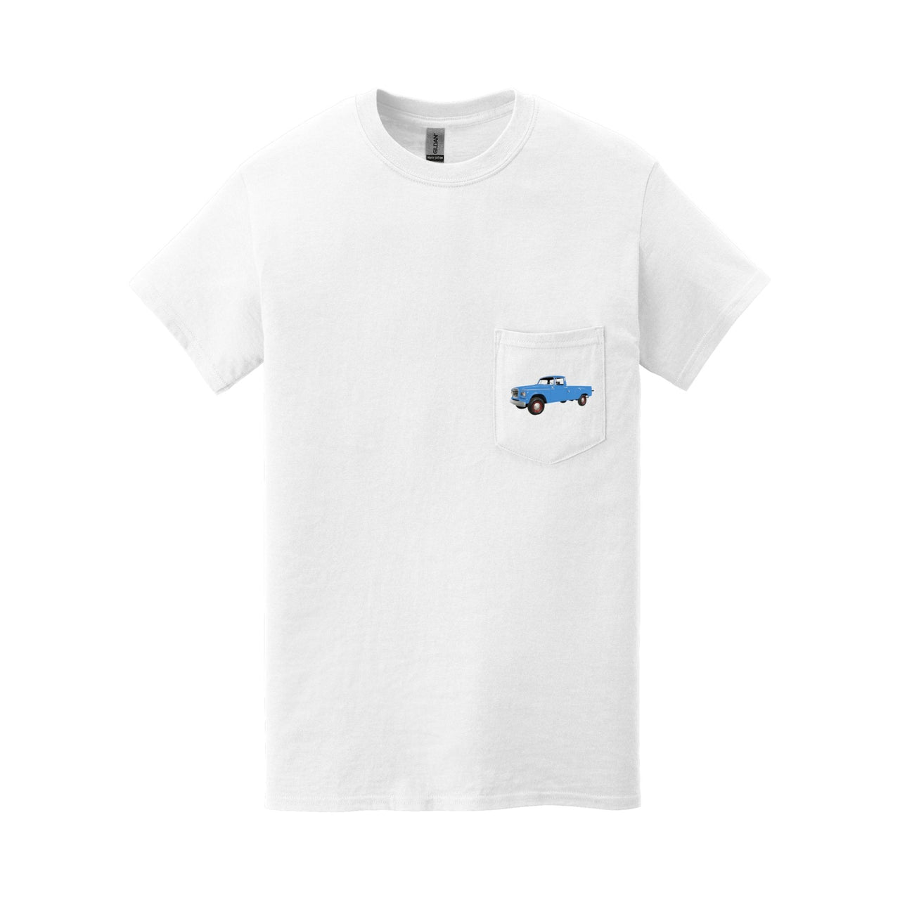 1960 Studebaker Champ Pickup Pocket T-shirt - Cars, Trucks & Cycles - Harvey Ltd