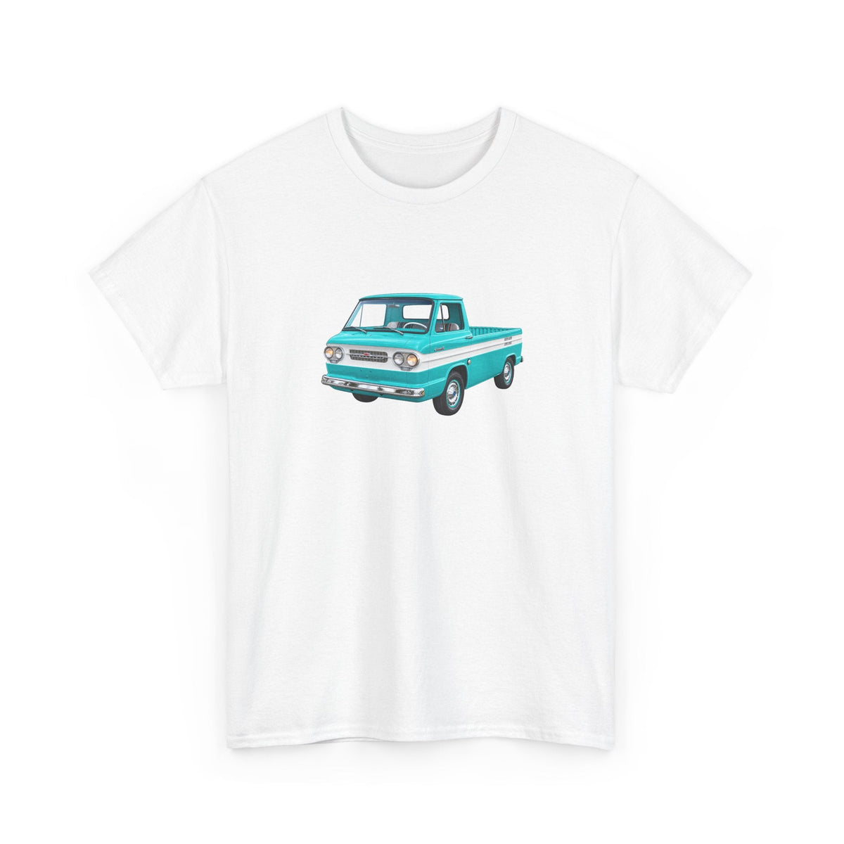 1962 Chevy Corvair 95 Loadside Pickup T-Shirt - Cars, Trucks & Cycles - Harvey Ltd